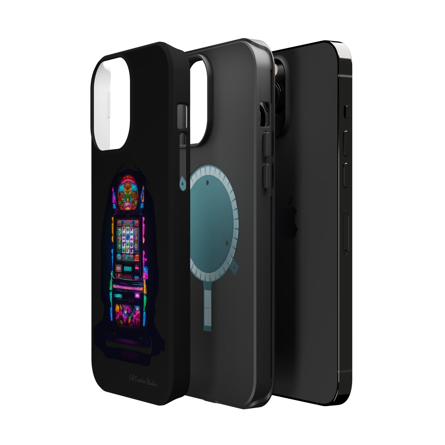 Introducing the "Vibrant Slot Frenzy" Cell Phone Case – Experience the Thrill of Colors and Luck -MagSafe Tough Cases