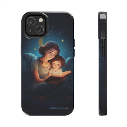 Introducing the "Bedtime Story Bliss" Cell Phone Case – Cherish Heartwarming Moments with Every Glance -Tough Phone Cases