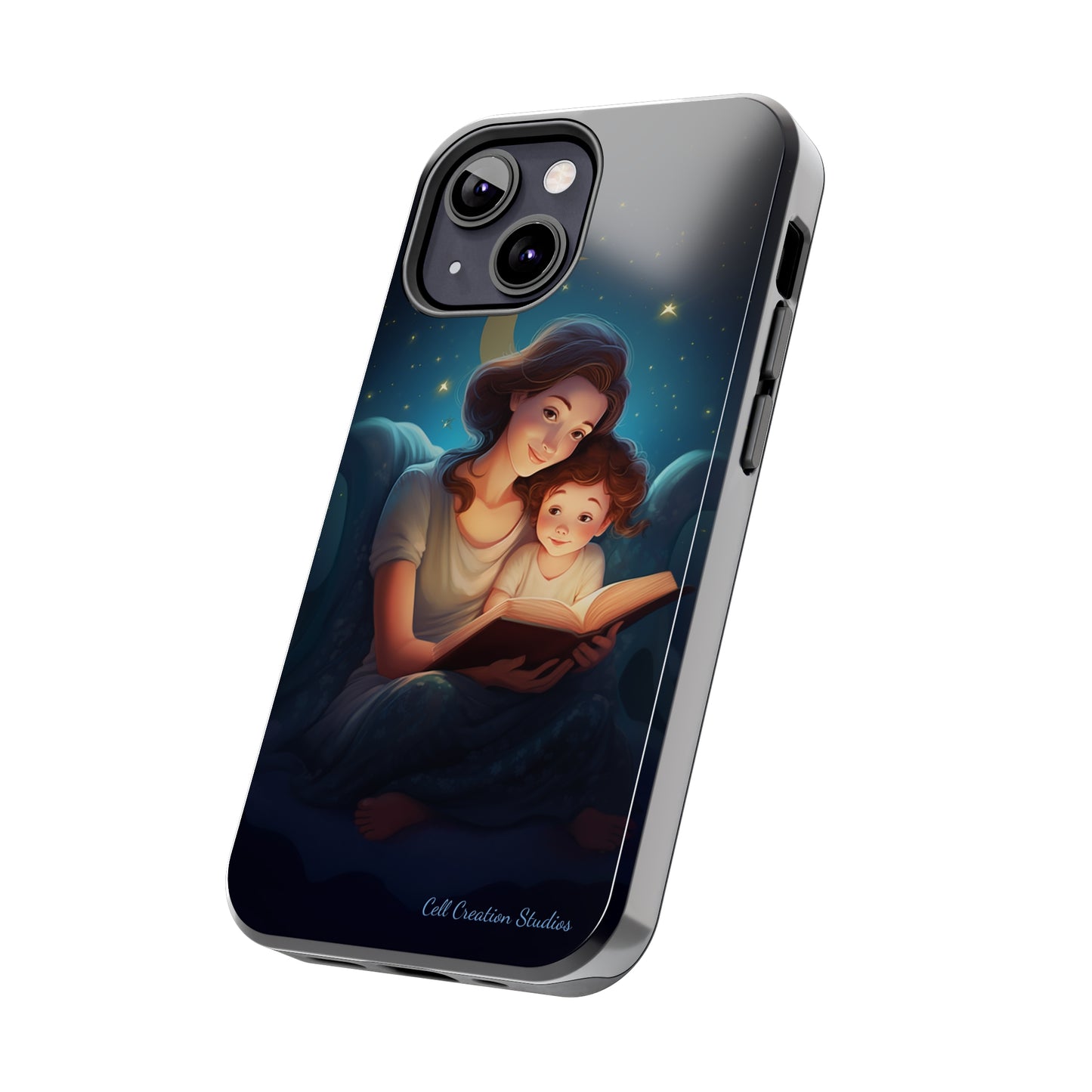 Introducing the "Bedtime Story Bliss" Cell Phone Case – Cherish Heartwarming Moments with Every Glance -Tough Phone Cases