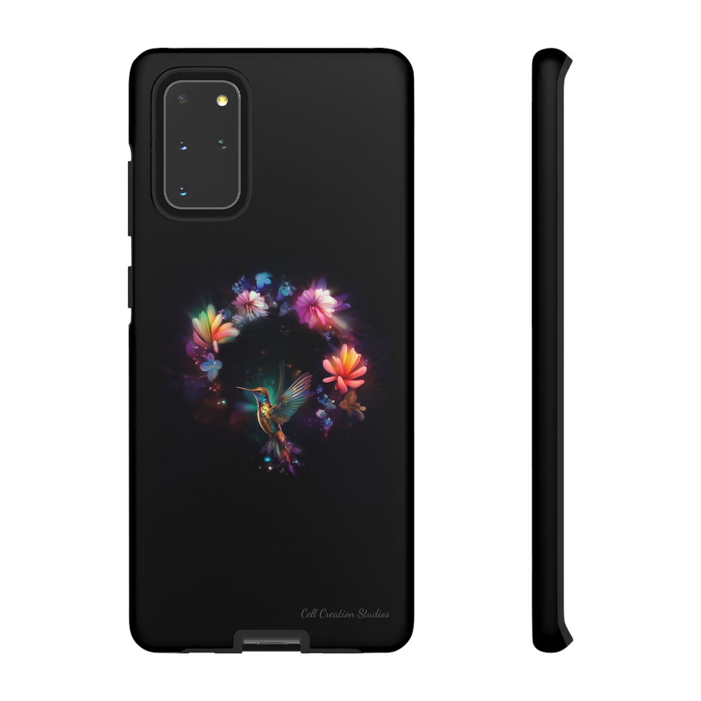 Introducing the "Floral Harmony Hummingbird" Cell Phone Case – Where Elegance Meets Nature -Tough Cases