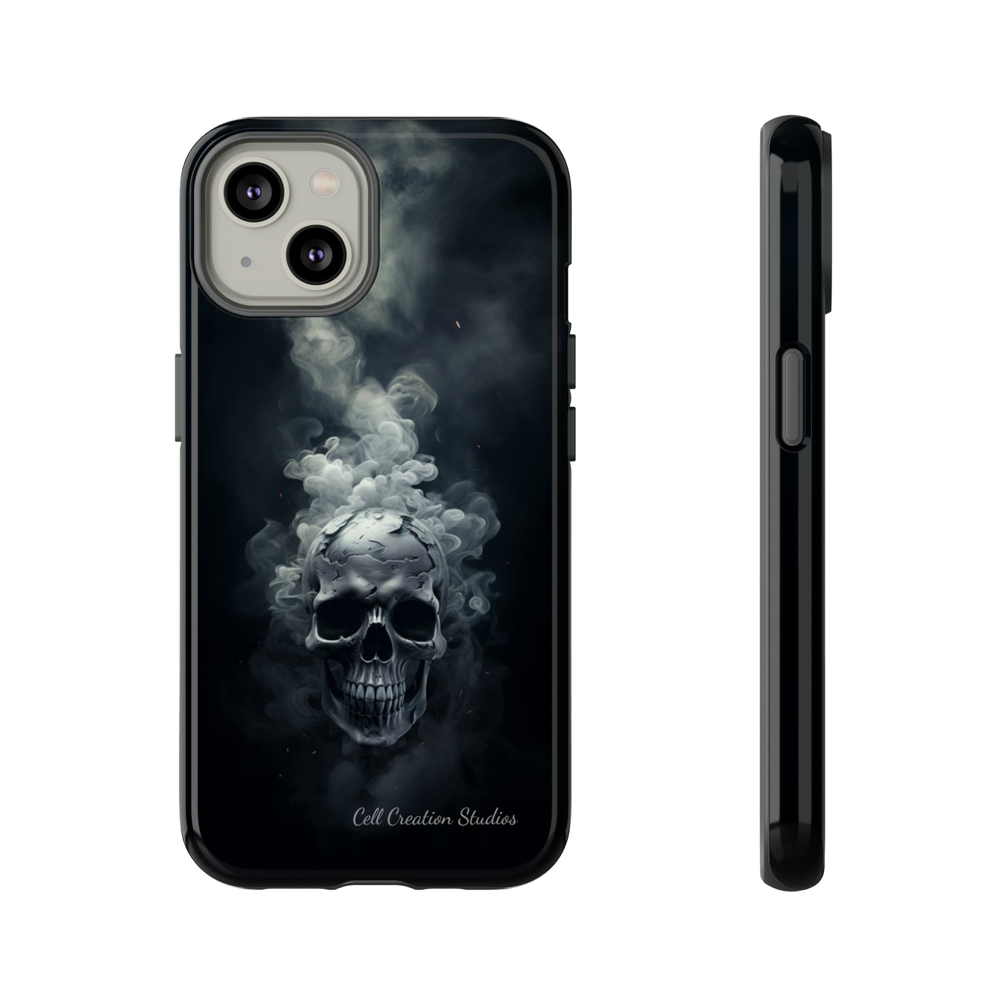 "Ethereal Skull Noir" -Tough iPhone Cases