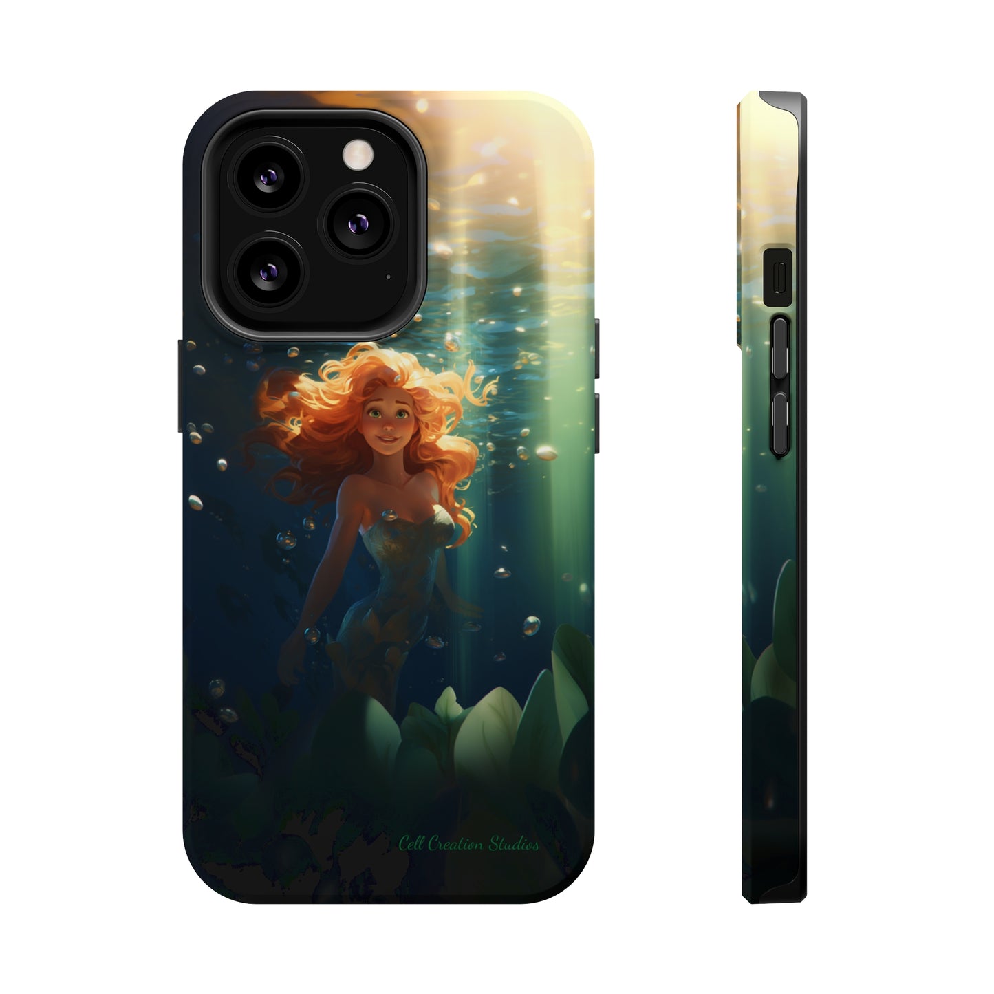 Dive into Enchantment with Our "Ariel Little Mermaid" Phone Case -MagSafe Tough Cases