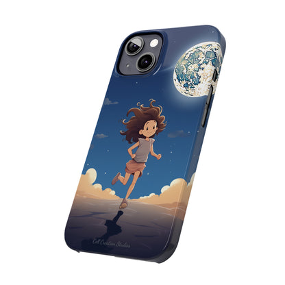 Introducing the "Moonlit Runner" Cell Phone Case – Embrace Adventure with a Captivating Moonlit Design -Slim Phone Cases