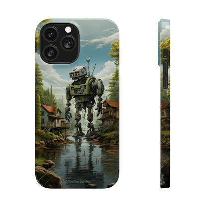 Introducing the "Robo-Rescue" Cell Phone Case – Witness a Heartwarming Scene of Robot Seeking Assistance -Slim Phone Cases