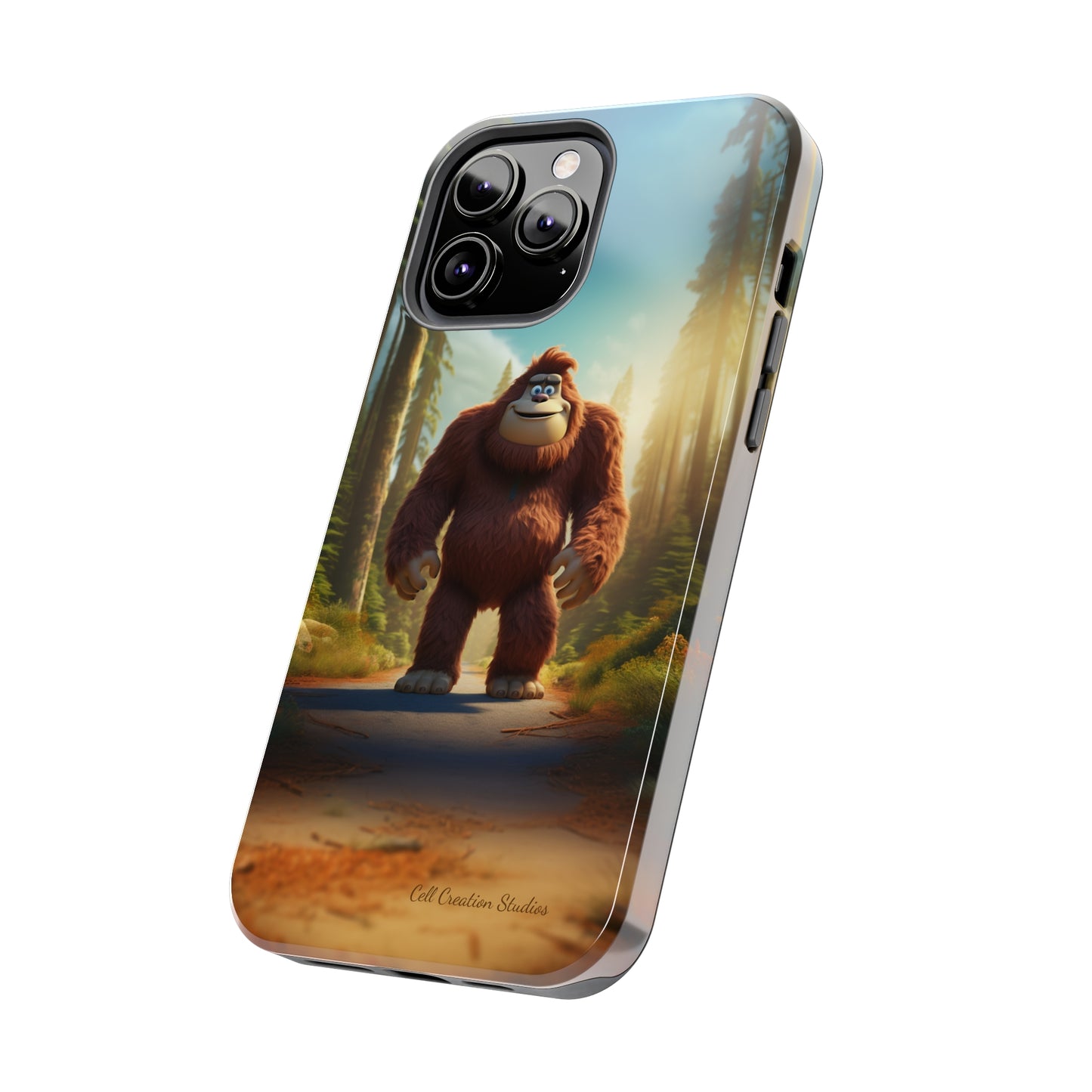 The "Trail Trekker" Bigfoot Cartoon Phone Case -Tough Phone Cases