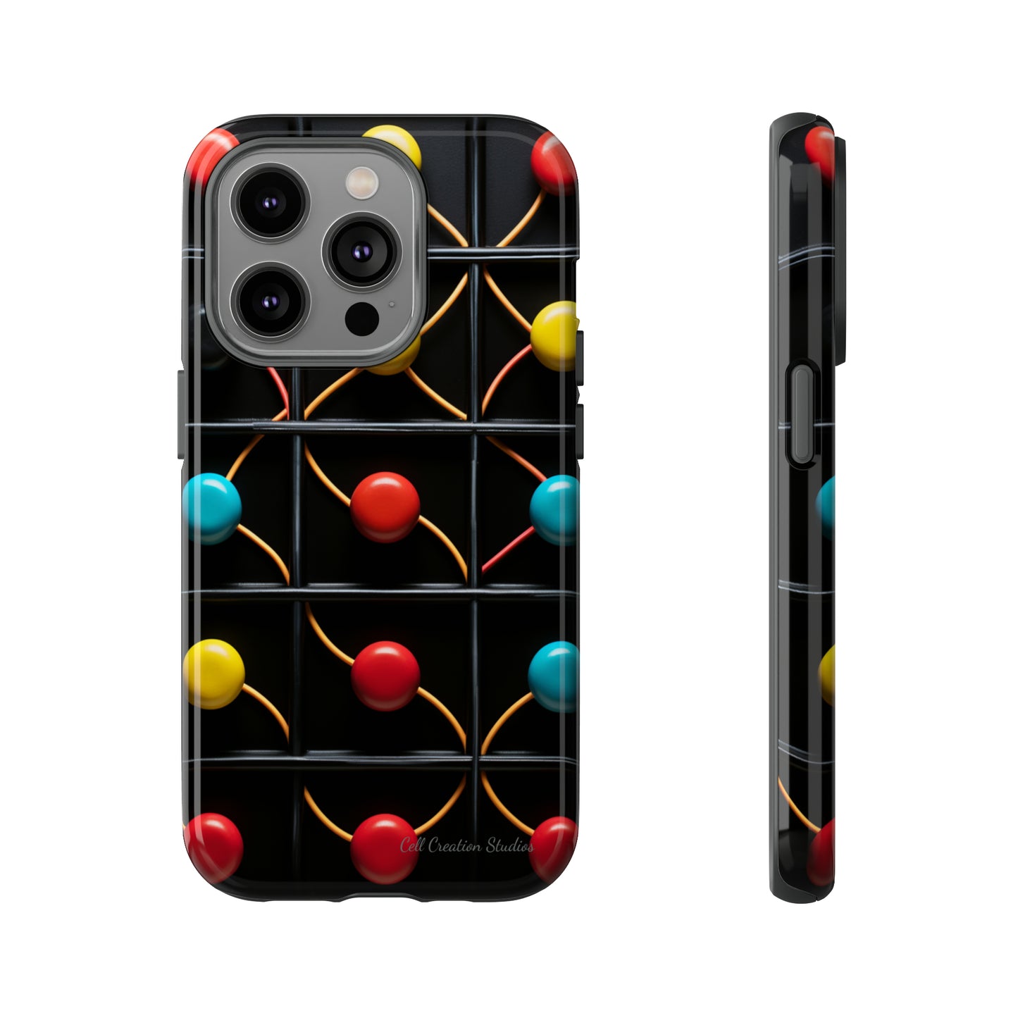 "Vibrant Spheres Fusion" -Tough Phone Cases