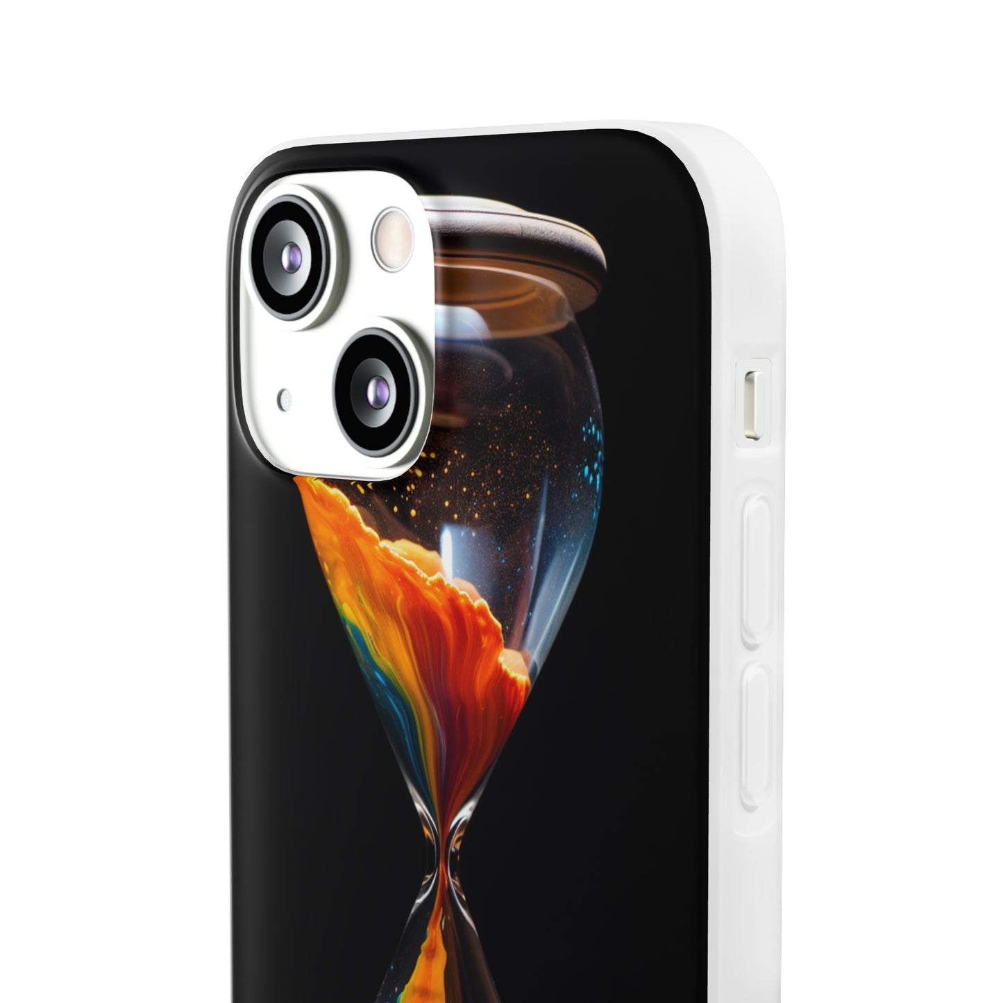 Introducing the "Vibrant Sands of Time" Cell Phone Case – Embrace the Beauty of Colorful Hourglass Design -Flexi Cases