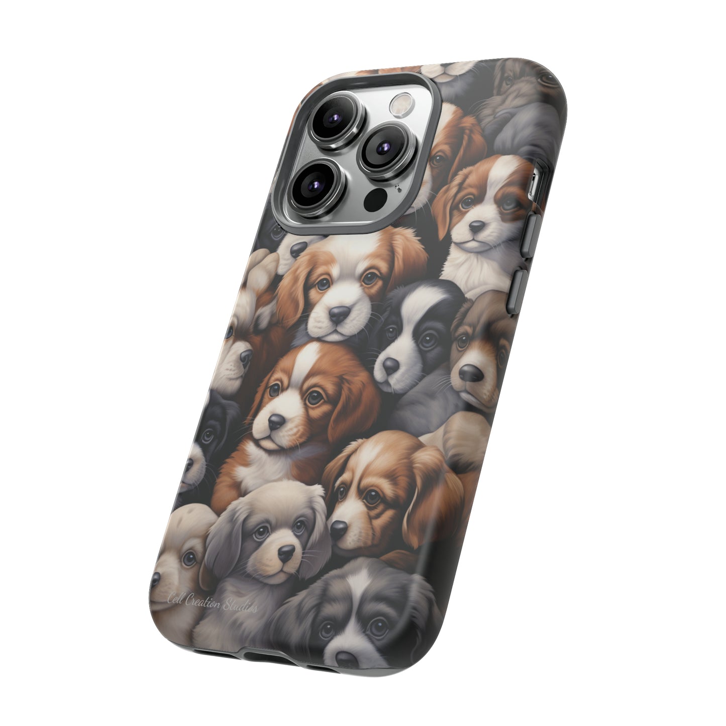 "Puppy Pile" Cuddles Phone Case -Tough Cases