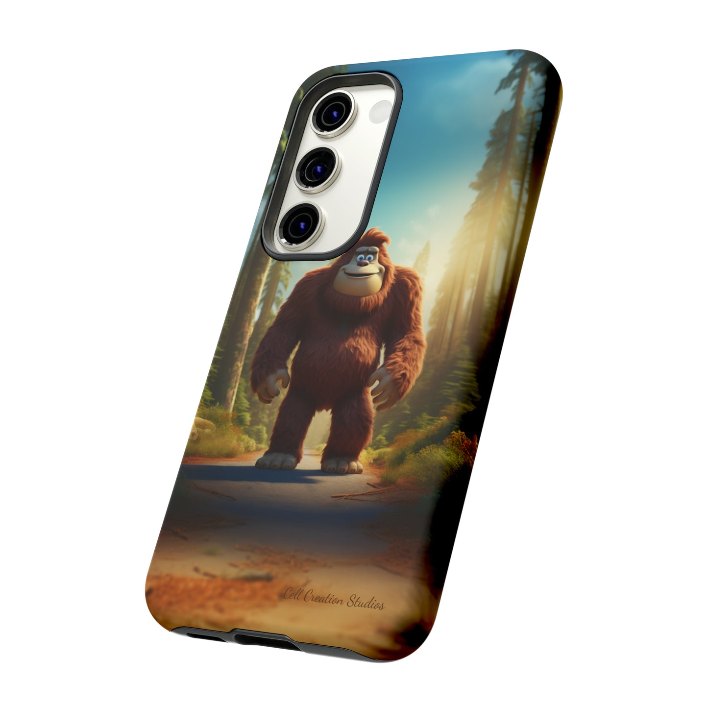 The "Trail Trekker" Bigfoot Cartoon Phone Case -Tough Cases