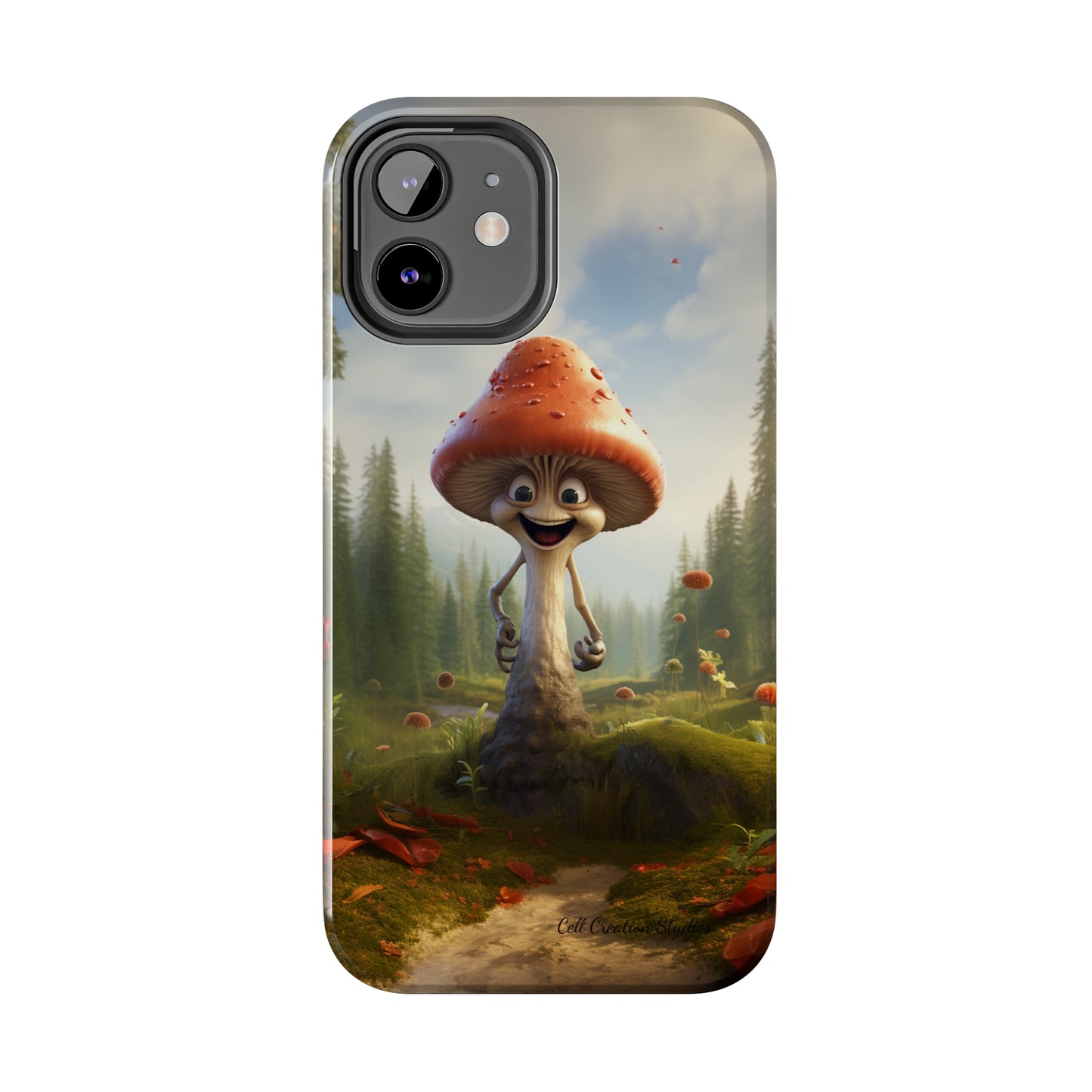 Introducing the "Smiling Mushroom" Cell Phone Case – Spread Joy with Every Glance! -Tough Phone Cases