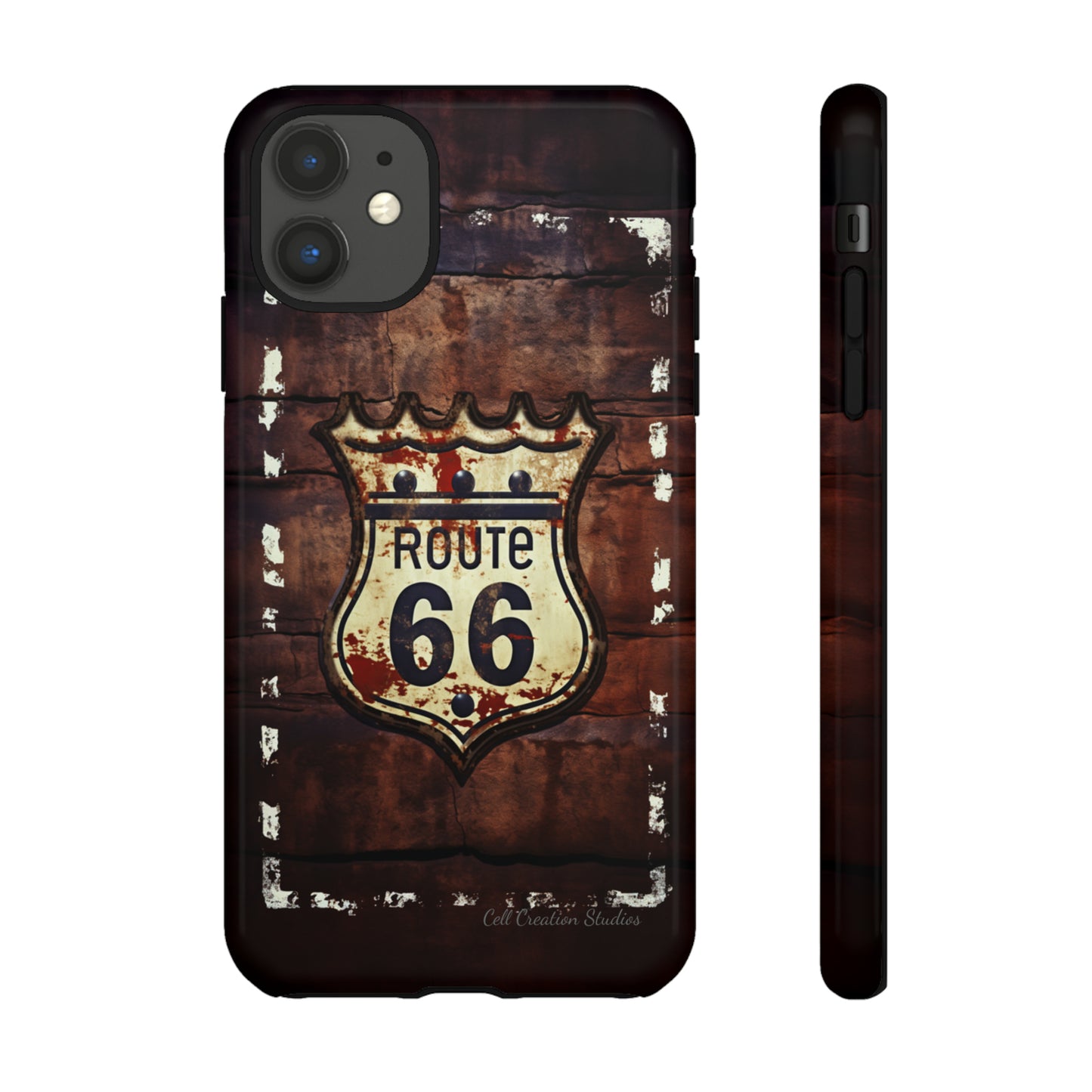 "Retro Route 66" Phone Case -Tough Cases