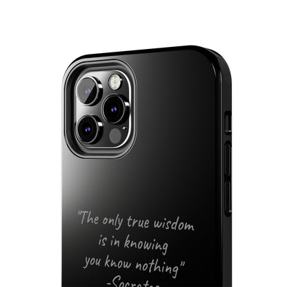 The "Socrates' Wisdom" Quote Phone Case -Tough Phone Cases