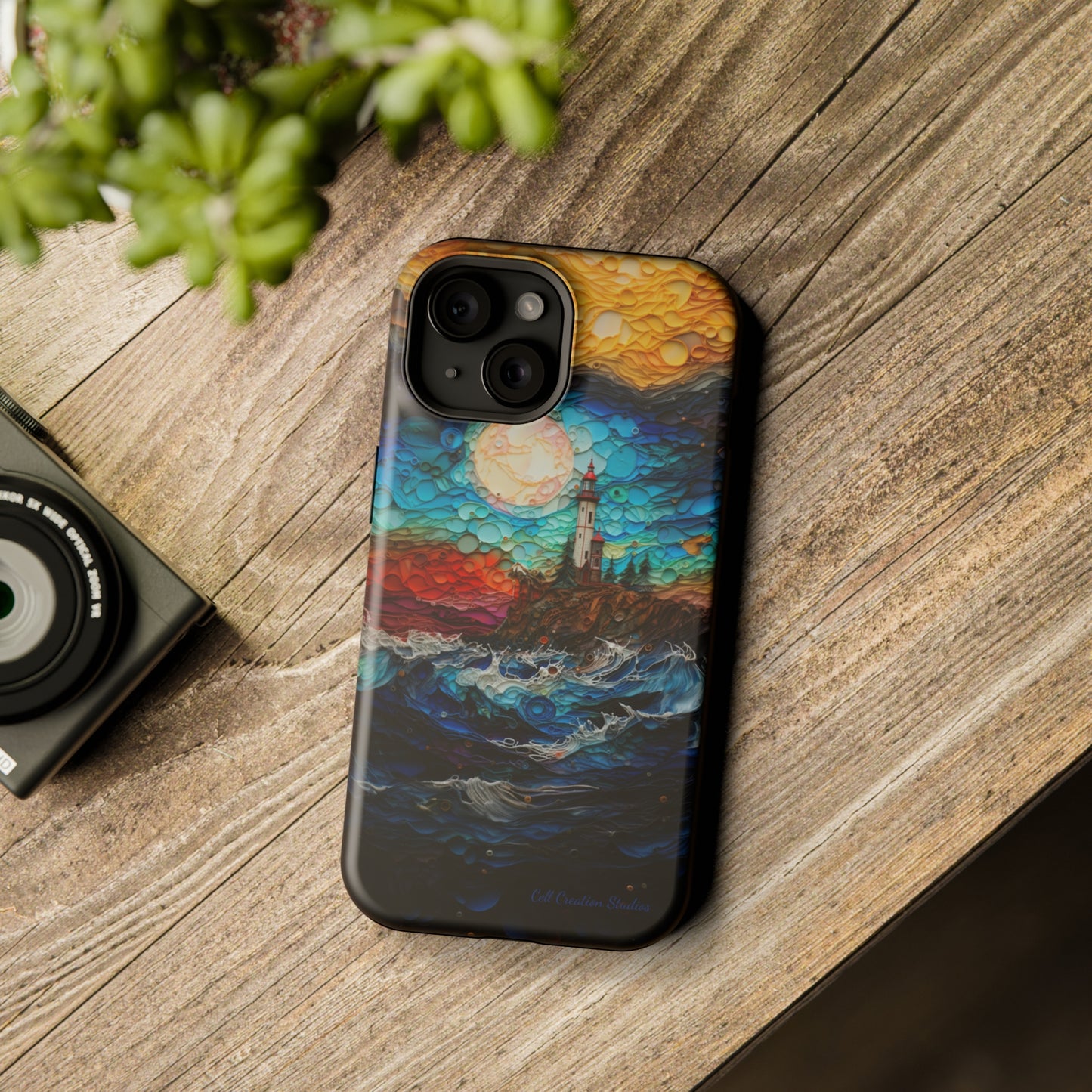 "Coastal Canvas Guardian" -MagSafe Tough iPhone Cases