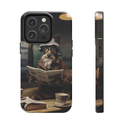 Introducing the "Canine Scholar" Cell Phone Case – Where Canine Meets Wisdom. -Tough Phone Cases