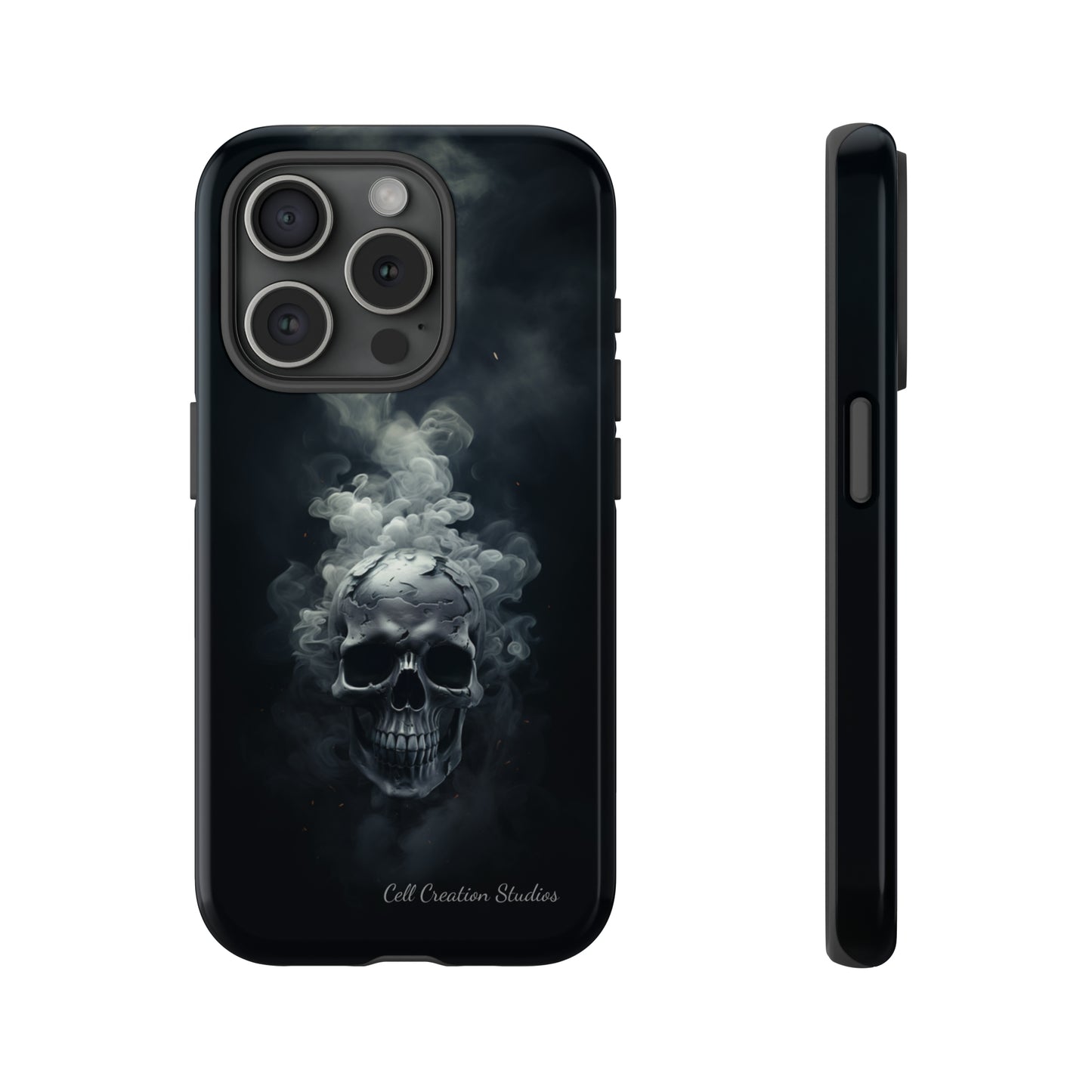 "Ethereal Skull Noir" -Tough iPhone Cases