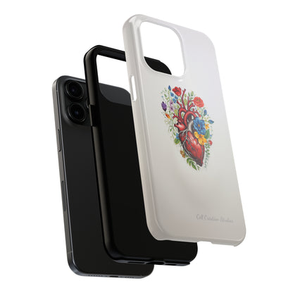 "Floral Heart Harmony" -Tough iPhone Cases