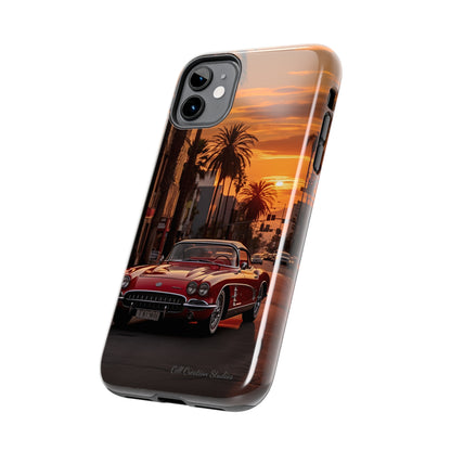 "Sunset Boulevard Classic Red Car" Cell Phone Case -Tough Phone Cases