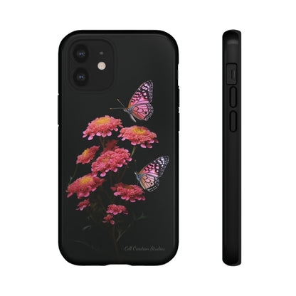 "Achillea Desert Eve Deep Rose & Butterfly" Phone Case -Tough Cases