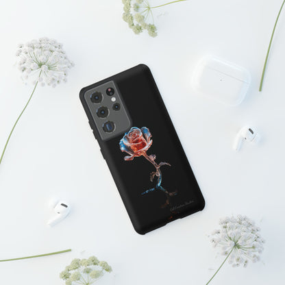 The "Glass Rose Elegance" Phone Case-Tough Cases