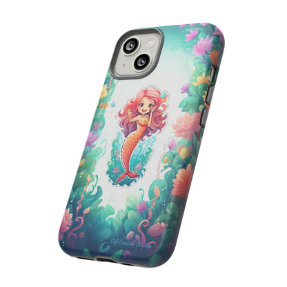 "Pink Seaflower Mermaid" -Tough iPhone Cases