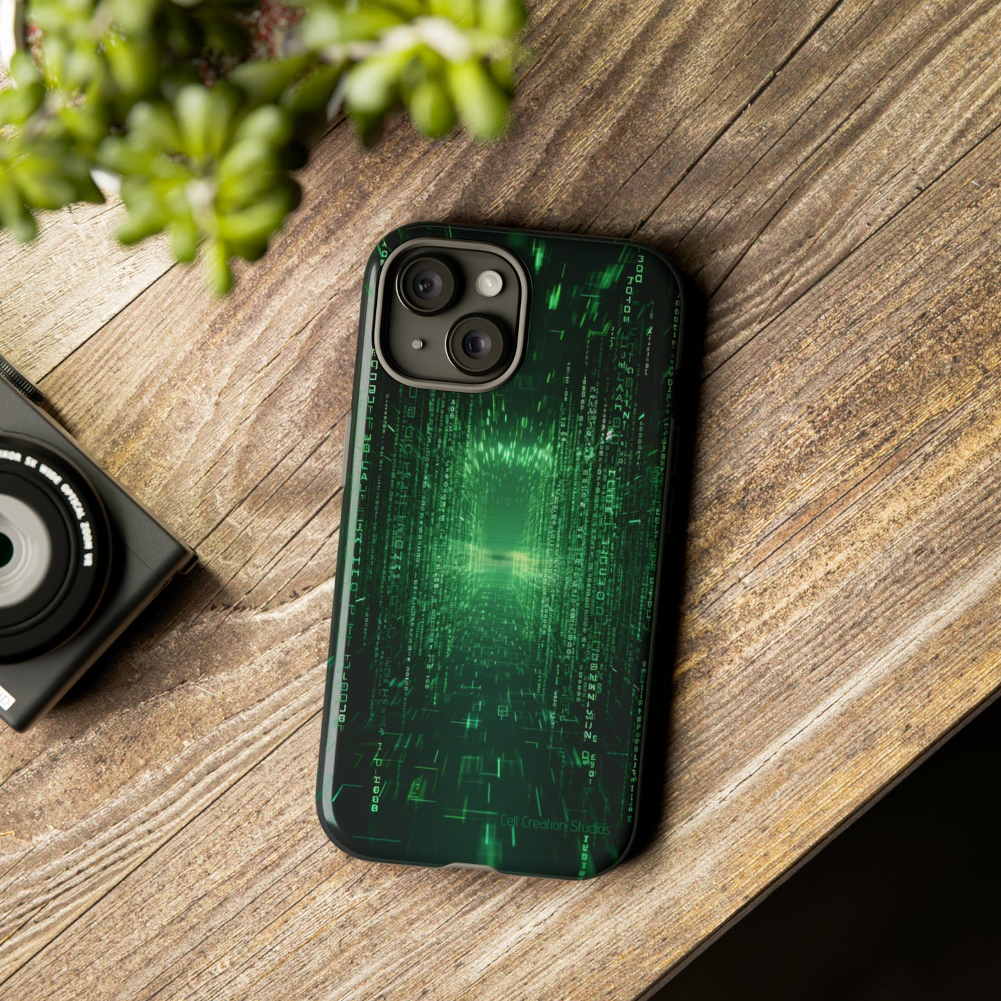 Introducing our "Digital Code Stream" Cell Phone Case – where style meets technology for your device's protection -Tough Cases