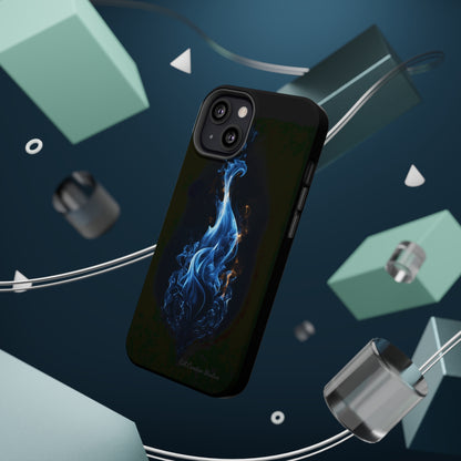 "Blue Flame" Phone Case: Ignite Your Style with Fiery Elegance -MagSafe Tough Cases