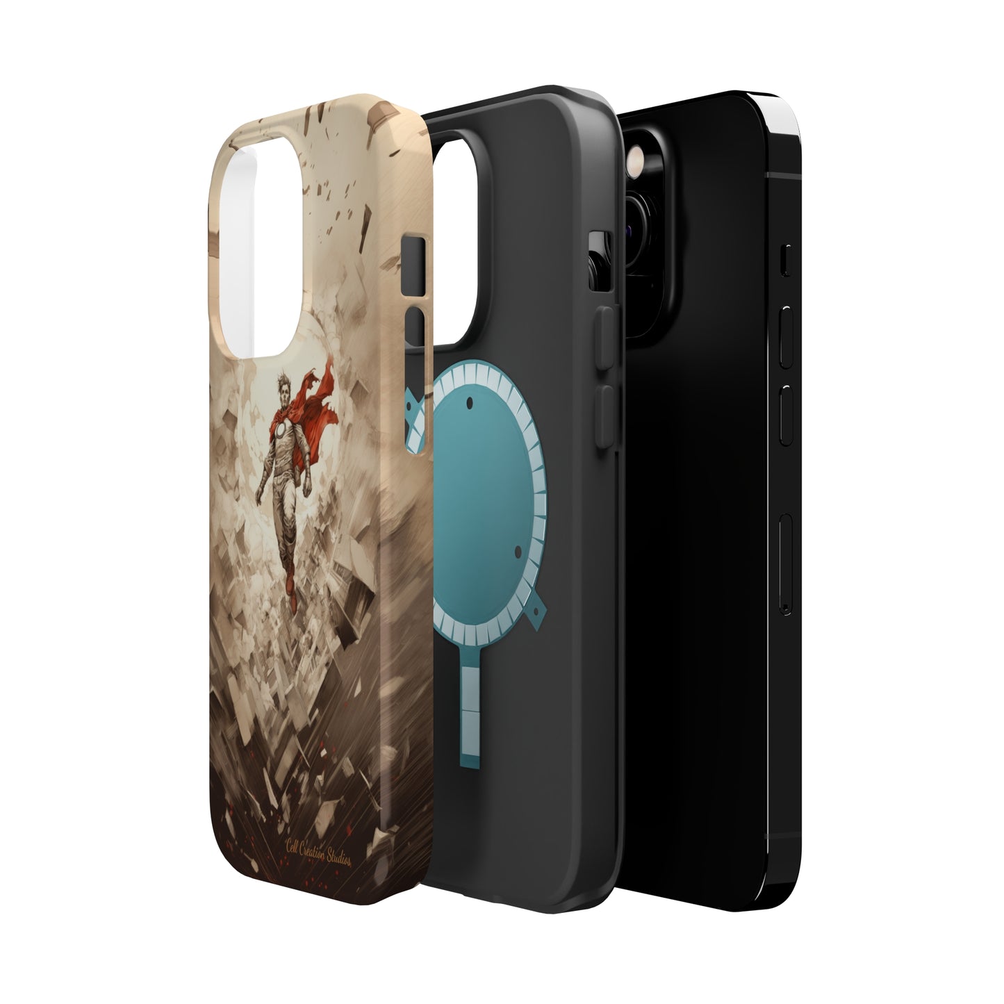 Introducing the "Heroic Guardian" Cell Phone Case – Unleash Your Inner Superhero with Captivating Design -MagSafe Tough Cases