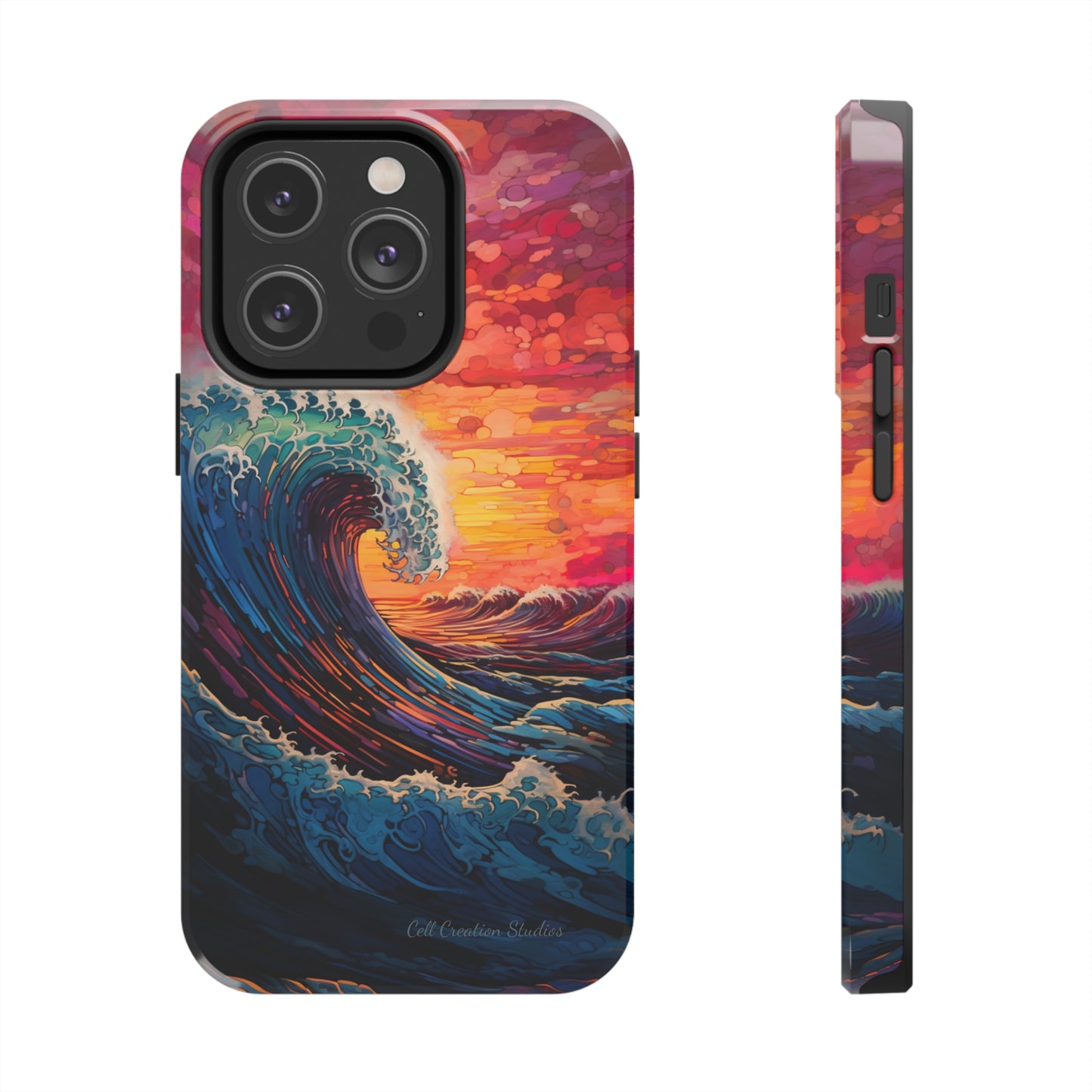 "Colorful Ocean Wave" Cell Phone Case -Tough Phone Cases