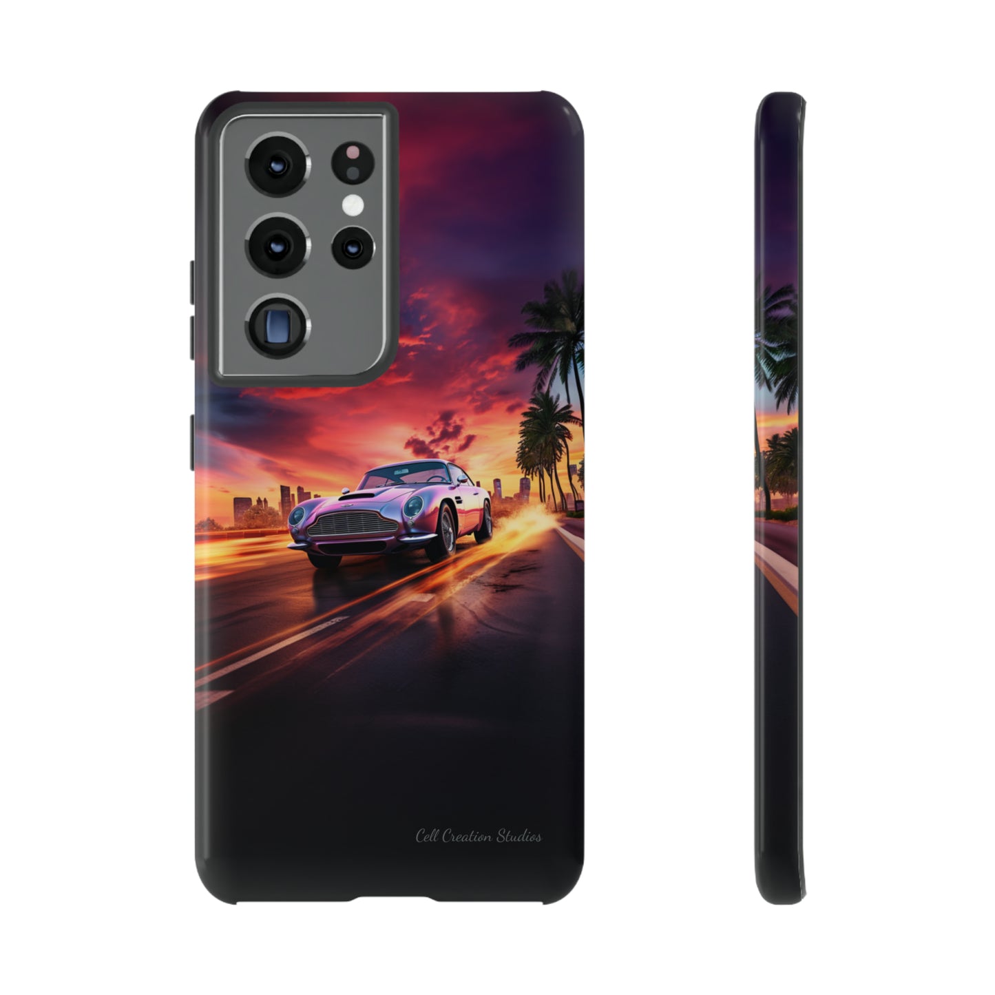 "Silver Aston Martin Racing" -Tough Samsung Phone Cases