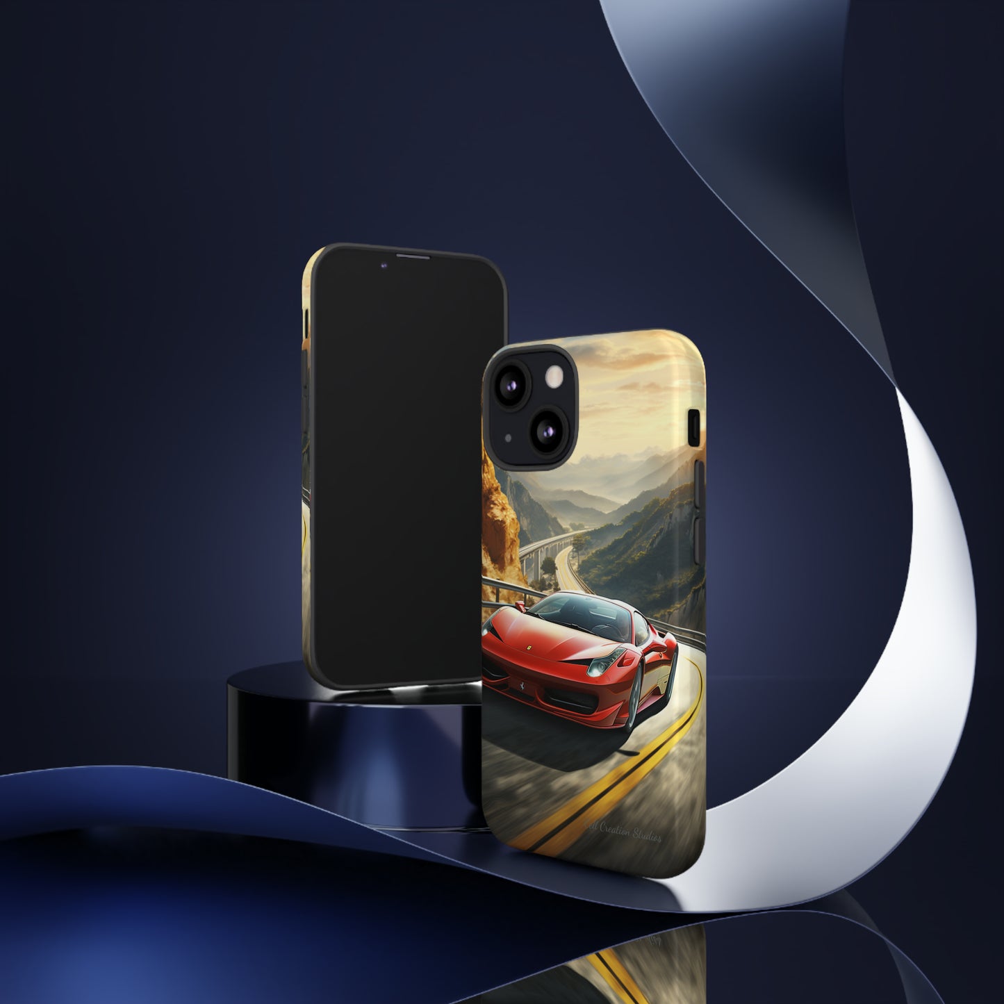 "Mountain Majesty Ferrari Edition" -Tough iPhone Cases