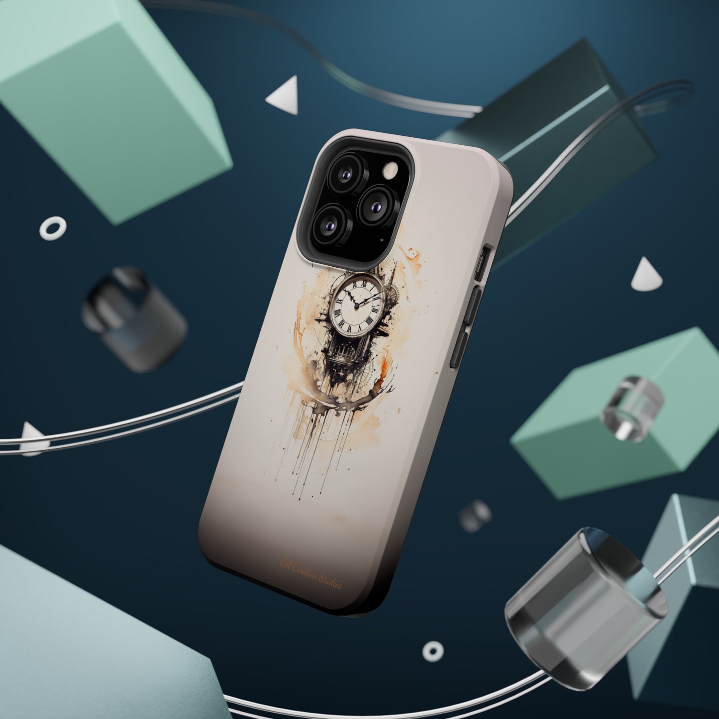 Introducing the "Elegant Clockwork" Cell Phone Case – Embrace Timekeeping with Style and Grace -MagSafe Tough Cases