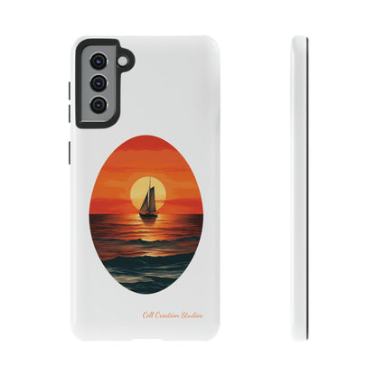 "Sailboat Sunset Serenity" -Tough Samsung Cases