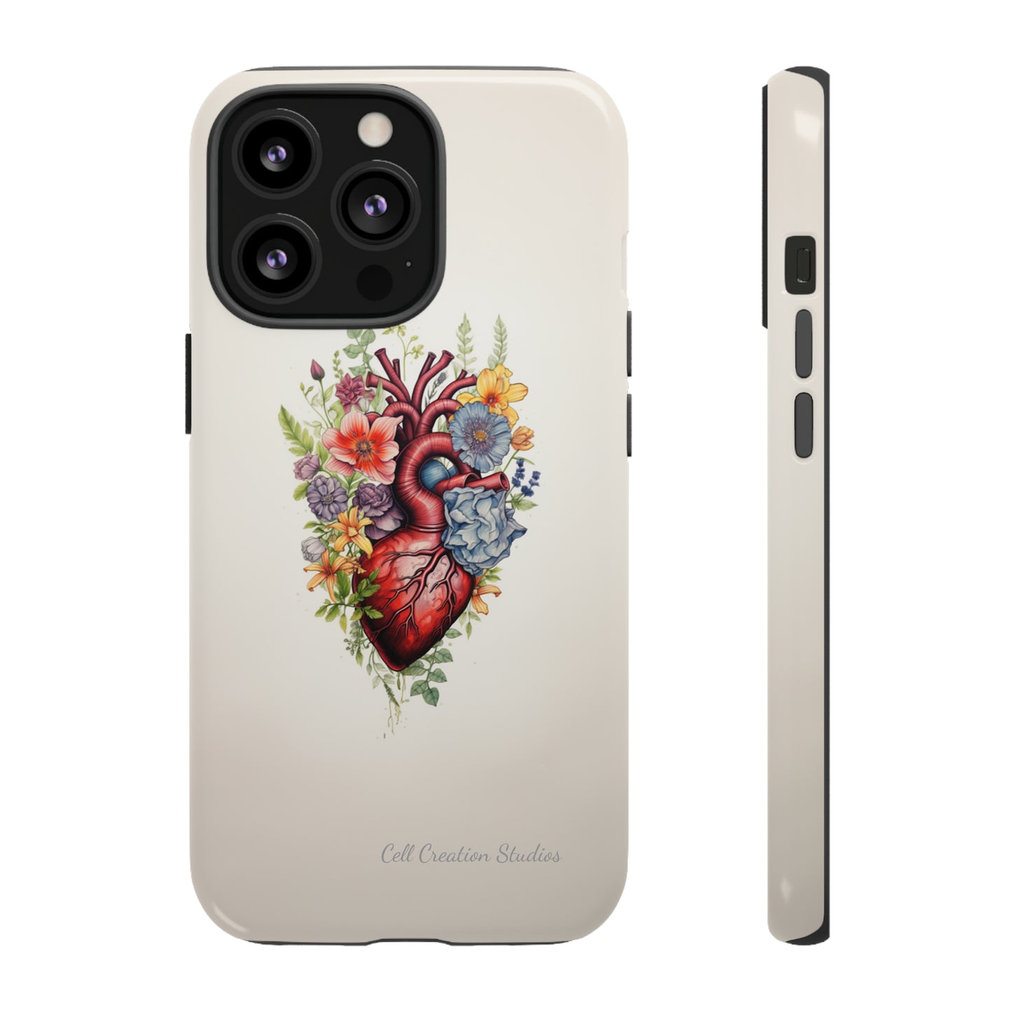 "Blooming Hearts" -Tough iPhone Cases