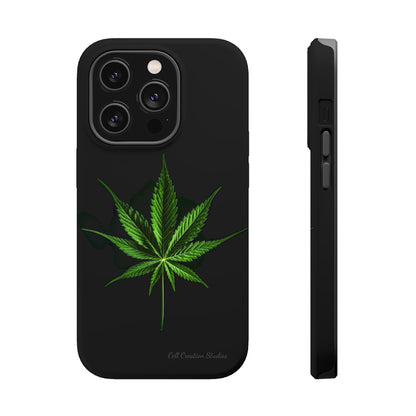 "Cannabis Chic" Marijuana Leaf Phone Case -MagSafe Tough Cases