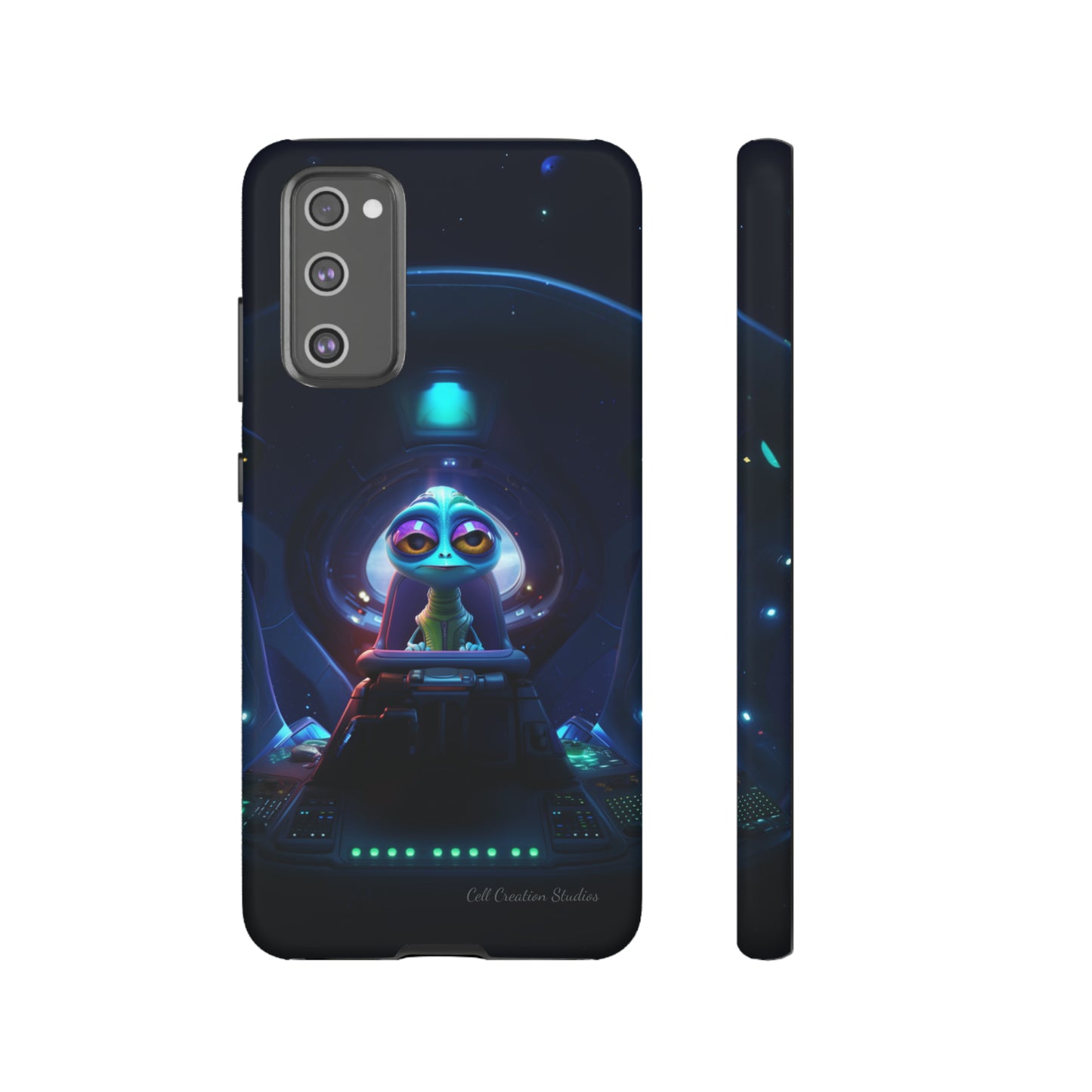 The "Cosmic Cruising Bored Alien" Phone Case -Tough Cases