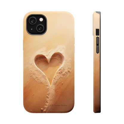 "Eternal Love: Sand Heart" Cell Phone Case -MagSafe Tough Cases