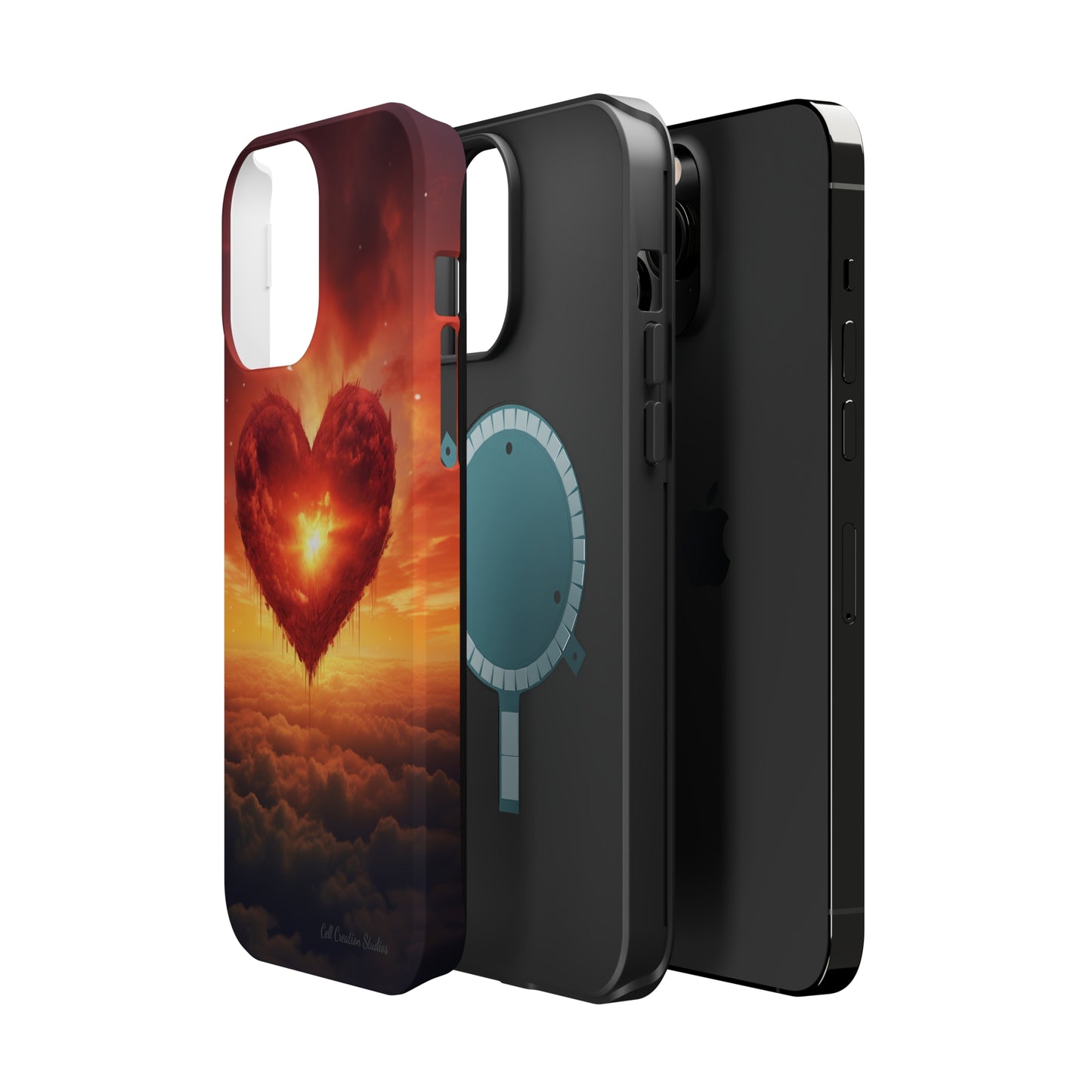 Introducing the "Sky-Heart Radiance" Cell Phone Case – Carry Love's Glow Everywhere You Go -MagSafe Tough Cases