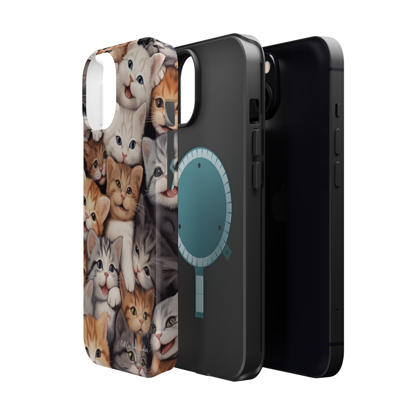 "Kitten Cuddle Haven" Phone Case -MagSafe Tough Cases