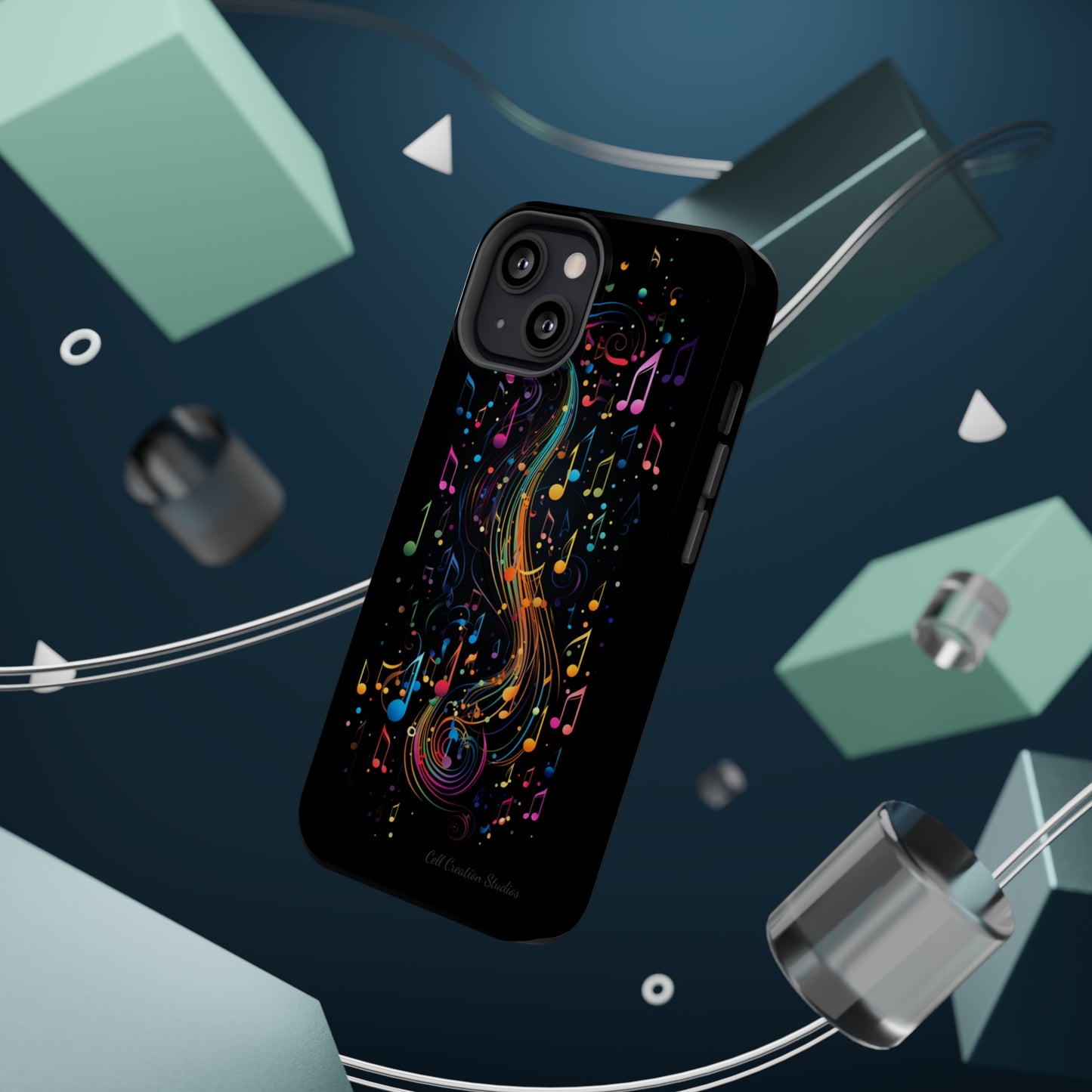 Elevate Your Style and Passion for Music with Our "Harmonious Notes" Cell Phone Case -MagSafe Tough Cases