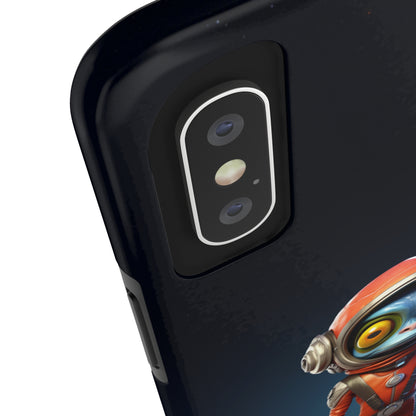 The "AstroGuard" Animated Blue Alien Astronaut Phone Case -Tough Phone Cases