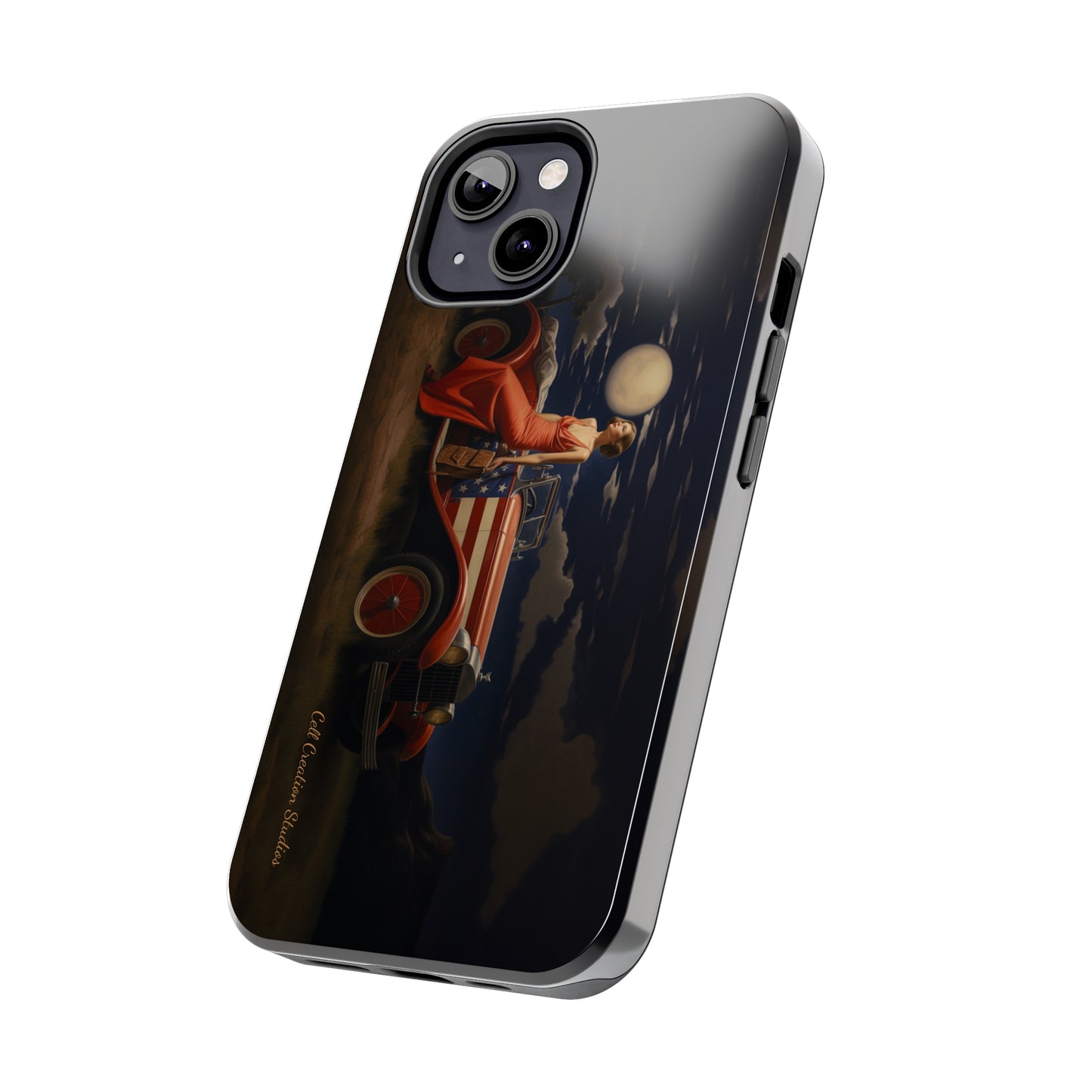 Introducing the "Desert Dreamer - 1920s Americana" Cell Phone Case – Embrace Nostalgic Elegance with Vintage Desert Charm -Tough Phone Cases