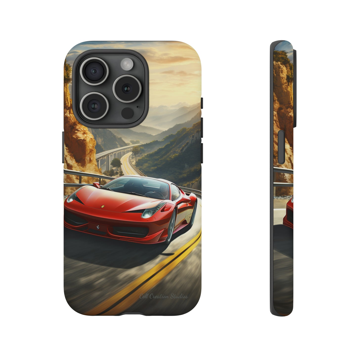 "Mountain Majesty Ferrari Edition" -Tough iPhone Cases