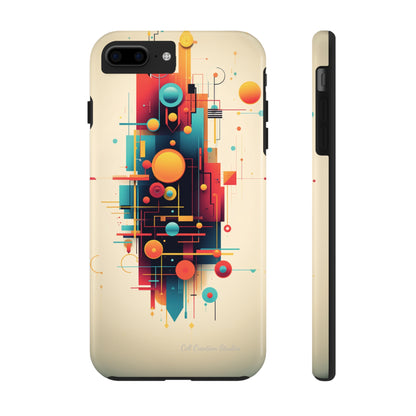 The "Colorful Geometric Pattern" Cell Phone Case- Elevate Your Phone's Look -Tough Phone Cases