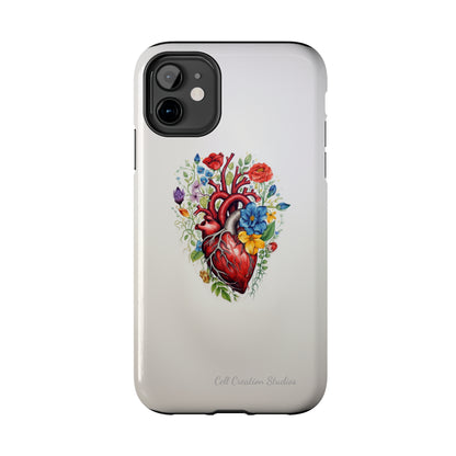 "Floral Heart Harmony" -Tough iPhone Cases