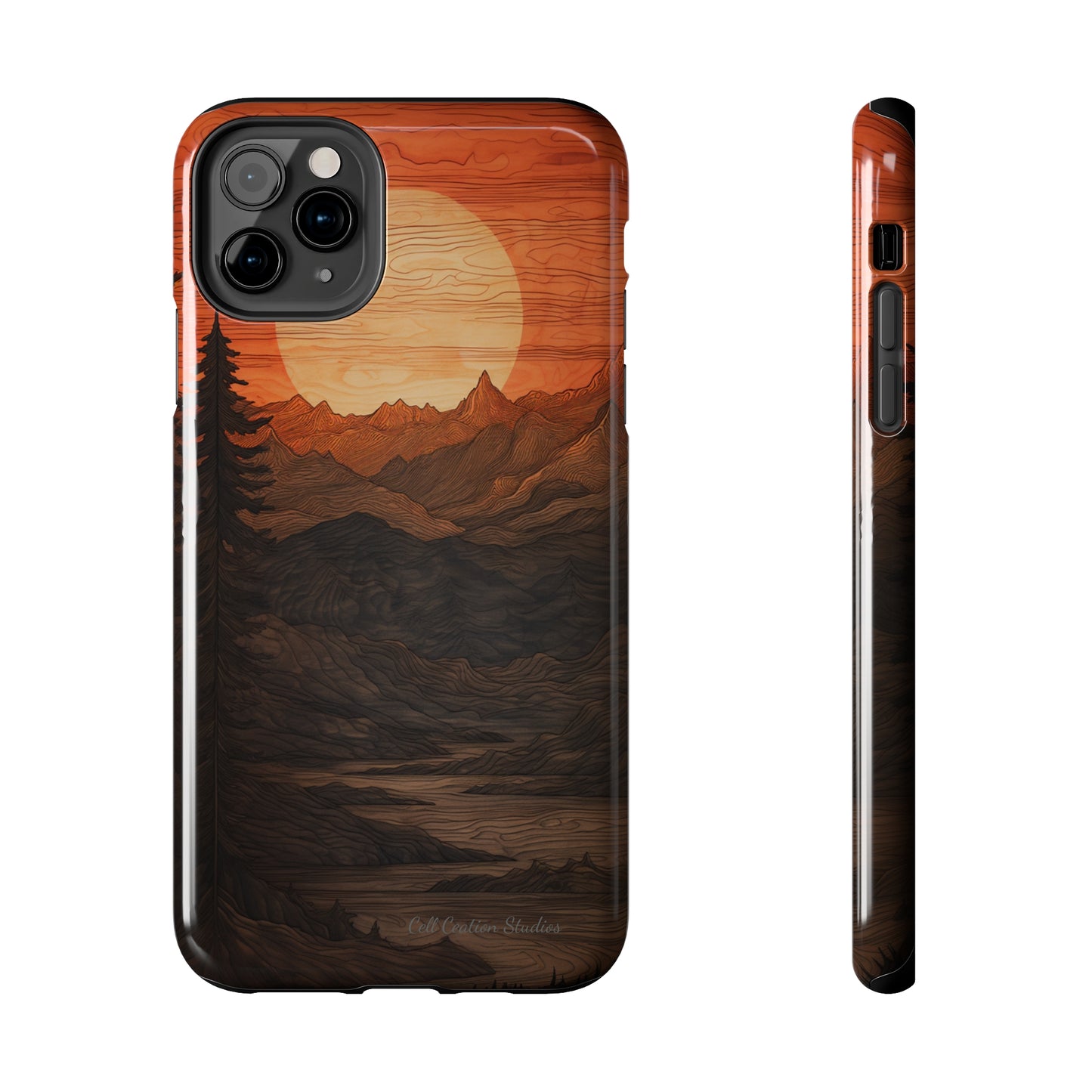 The "Sunset Mountains" Phone Case -Tough Phone Cases