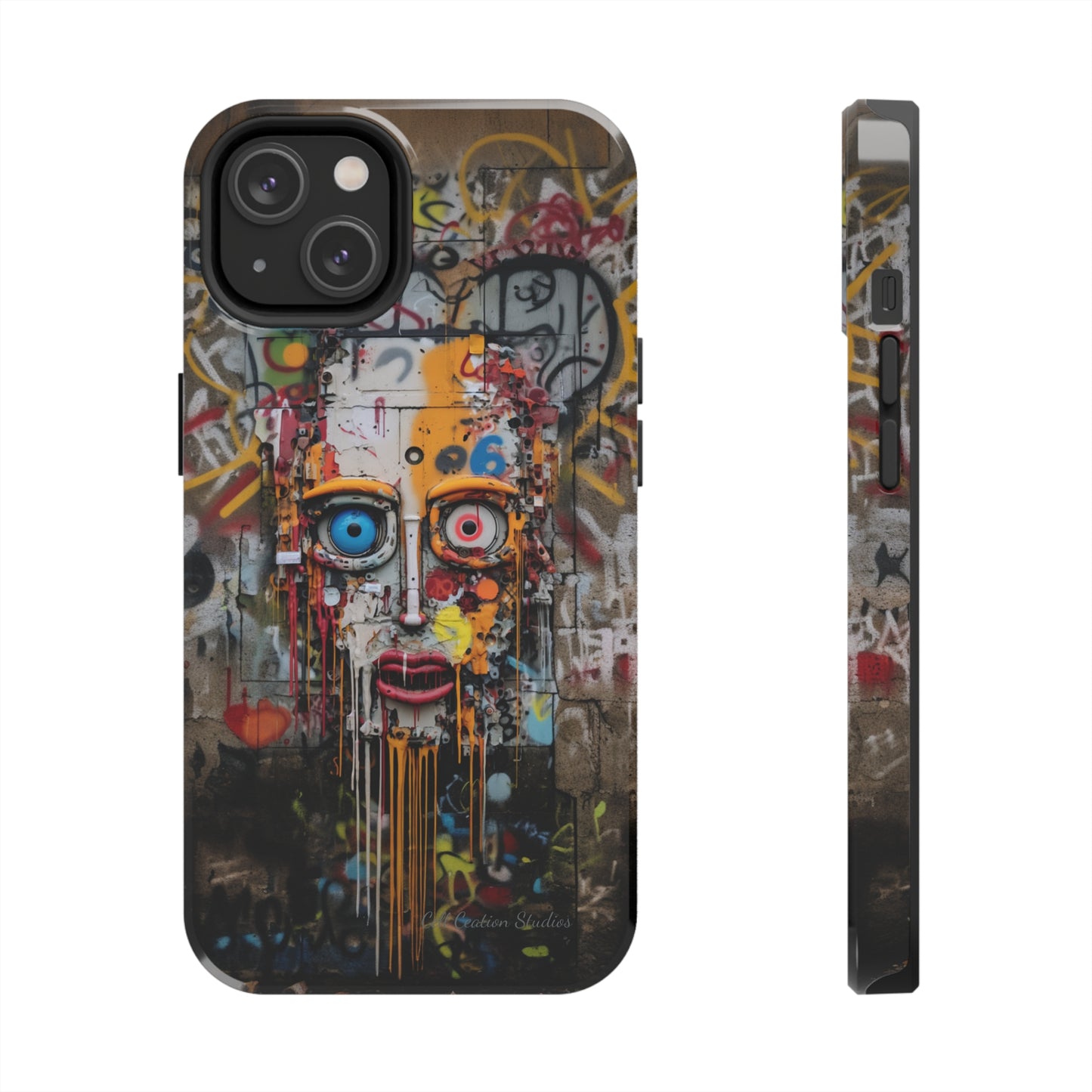 "Urban Graffiti Face" -Tough Phone Cases