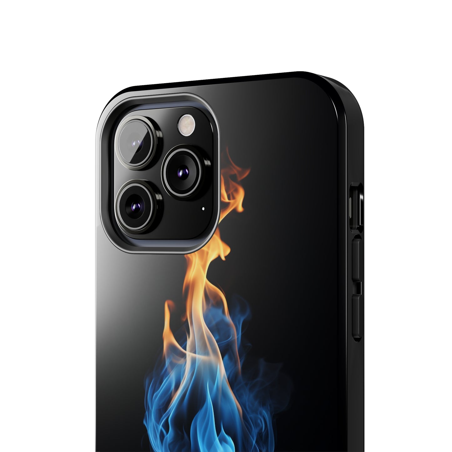 "Elegant Blue and Orange Flame" Phone Case: Ignite Your Style -Tough Phone Cases