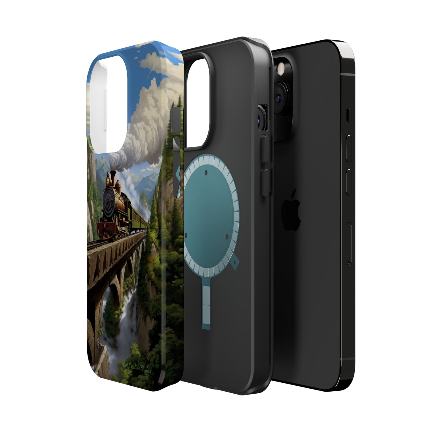 The "Scenic Mountain Train" Phone Case -MagSafe Tough Cases