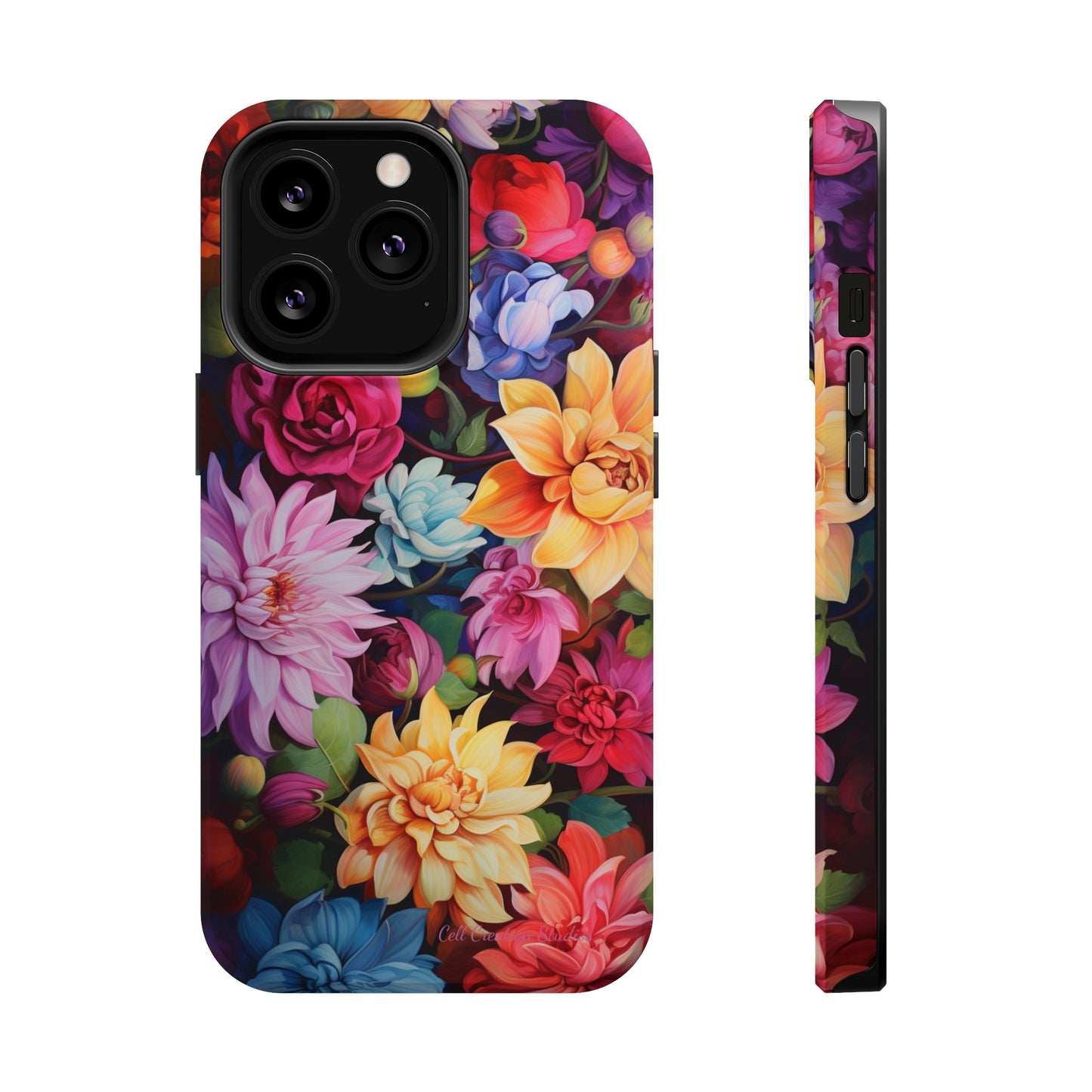 Introducing the "Blossom Beauty" Cell Phone Case – Elevate Your Style with Floral Charm -MagSafe Tough Cases