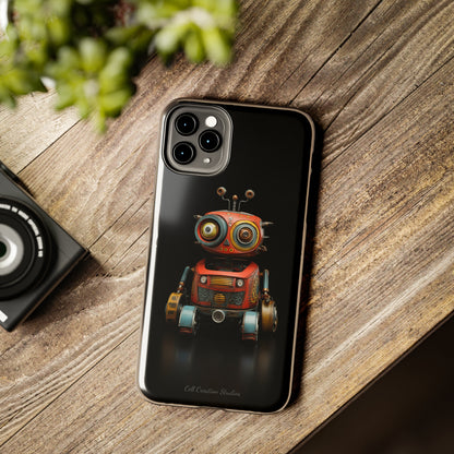 Introducing the "Toy Robot Delight" Cell Phone Case – Embrace Nostalgia with a Playful Robotic Companion! -Tough Phone Cases